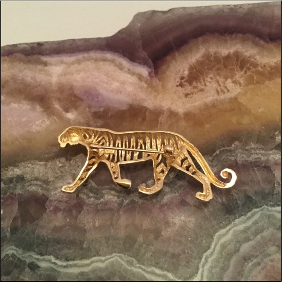 NEW 14k TIGER PIN - Picture 2 of 6